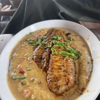 The Address - Blackened Catfish & Grits - American Near Me - Houston, Texas