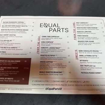 Equal Parts - New American Near Me - San Francisco, California Equal Parts - New American Near Me - San Francisco, California
