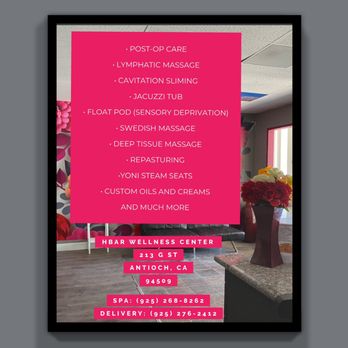 HBAR Wellness Center - Same service offered - Massage Therapy Near Me - Antioch, California HBAR Wellness Center - Same service offered - Massage Therapy Near Me - Antioch, California