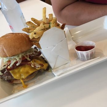 Burger Lounge - The lounge add bacon and fries - Burgers Near Me - Sacramento, California Burger Lounge - The lounge add bacon and fries - Burgers Near Me - Sacramento, California