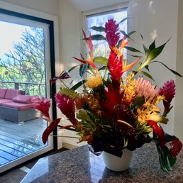 Stunning array of tropical flowers.