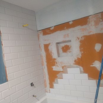 Newlight Tile Restoration & Remodels - Did a great job floating out our uneven walls. - Tiling Near Me - Orange, California Newlight Tile Restoration & Remodels - Did a great job floating out our uneven walls. - Tiling Near Me - Orange, California