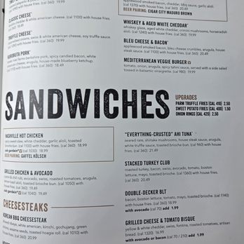 Yard House - Menu 4/6 - Burgers & Sandwiches - July 2026 - Bars Near Me - Los Angeles, California Yard House - Menu 4/6 - Burgers & Sandwiches - July 2026 - Bars Near Me - Los Angeles, California