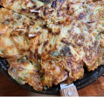 Jin Cook - Seafood Pancake  IG: Missfoodaddict - Korean Near Me - Buena Park, California