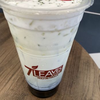 7 Leaves Cafe - Green Thai Tea with sea cream - Coffee & Tea Near Me - Lynwood, California