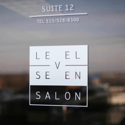 Level Seven Salon - Front door