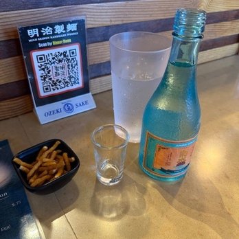 Meiji Seimen - Kicking off the evening with a cold sake - Noodles Near Me - Costa Mesa, California