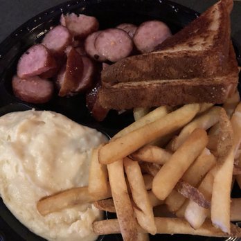 Frasher's Smokehouse - Kielbasa sausage plate with garlic mash & fries - Barbeque Near Me - Phoenix, Arizona