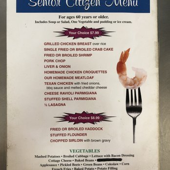 New Smithville Diner - Senior Citizen Menu (60 years +) - Diners Near Me - Kutztown, Pennsylvania