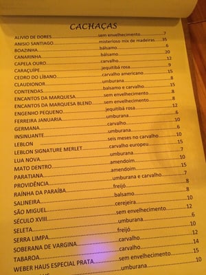 Menu photo 2 Aé Sagarana São Paulo, SP