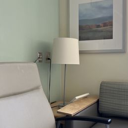 Large, comfortable chairs for my partner to visit. There is also a large, comfortable sofa, which can double as a sofa sleeper. Large, comfortable chairs for my partner to visit. There is also a large, comfortable sofa, which can double as a sofa sleeper.