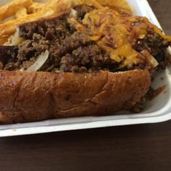 Corry's Restaurant - Polish sausage combo with cheese fries