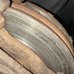 Wicked Wrenchez Auto & Diesel Repair - Rotor still on friends vehicle, of which I referred to Wicked Wrenchez. (Yes, I have permission to share)