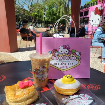 Hello Kitty Cafe - Area near the hello kitty cafe (the is a Starbucks booth on the other side as well) - Desserts Near Me - Las Vegas, Nevada