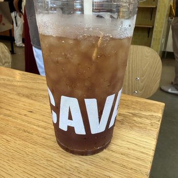 CAVA - Unsweetened ice tea - Mediterranean Near Me - San Diego, California