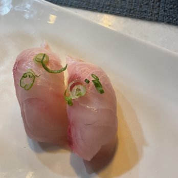 BluWave Sushi - Yellowtail nigiri - Sushi Bars Near Me - Tampa, Florida BluWave Sushi - Yellowtail nigiri - Sushi Bars Near Me - Tampa, Florida