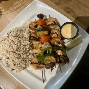 Rosine's Mediterranean Cafe - Shrimp kabobs so good. - Mediterranean Near Me - Anaheim, California Rosine's Mediterranean Cafe - Shrimp kabobs so good. - Mediterranean Near Me - Anaheim, California