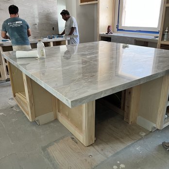 Blue Label Granite - Part way through installation. - Kitchen & Bath Near Me - Buda, Texas