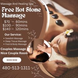 Massage And Healing Spa - Deep tissue massage and Swedish massage  Make an appointment Free hot stone massage.
