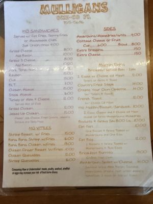 Menu photo 2 Mulligans Bradenton, FL Menu photo 2 Mulligans Bradenton, FL