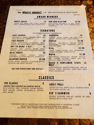 Menu photo 1 The Wheel Barrel Topeka, KS