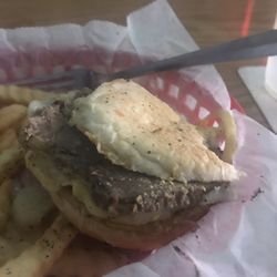 Russ's Tap - Hot beef one big piece like leather