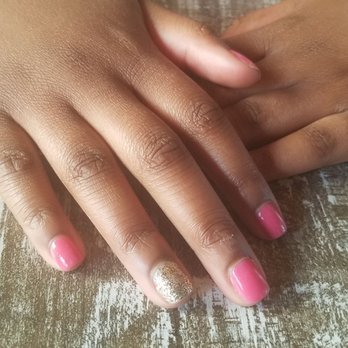 Fresh Nails - Pink and gold - Nail Salons Near Me - West Hempstead, New York Fresh Nails - Pink and gold - Nail Salons Near Me - West Hempstead, New York