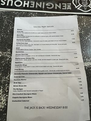 Menu photo 1 Engine House Mount Clemens, MI