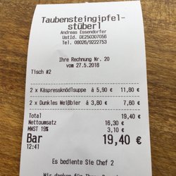Taubensteingipfel Stüberl