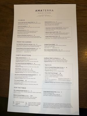 Menu photo 1 Amaterra Winery Portland, OR