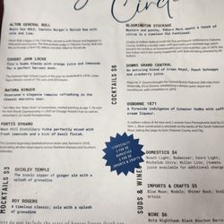 Circle Inn Restaurant & Truck Stop - Menu