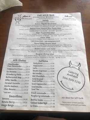 Menu photo 6 Milk Bar New Orleans, LA Menu photo 6 Milk Bar New Orleans, LA