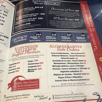 Rincon del Faro - Menu - Puerto Rican Near Me - Fajardo, Puerto Rico Rincon del Faro - Menu - Puerto Rican Near Me - Fajardo, Puerto Rico
