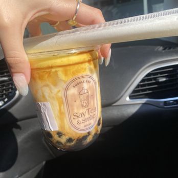 Say Tea & Smile - Black sugar Creme brûlée (NEW) - Coffee & Tea Near Me - South Miami, Florida Say Tea & Smile - Black sugar Creme brûlée (NEW) - Coffee & Tea Near Me - South Miami, Florida