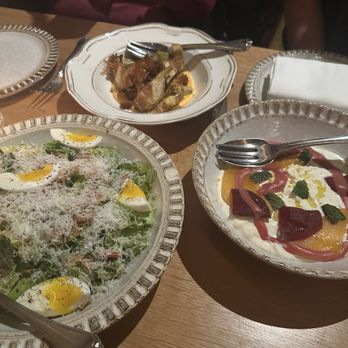 Sempre Oggi - Bibb salad, beet salad and fried artichokes - Italian Near Me - New York, New York