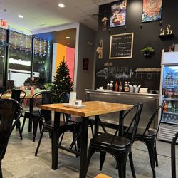 District Dumplings - Seating area
