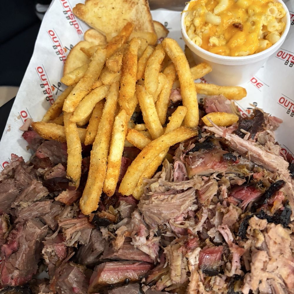 Brisket and pulled pork Brisket and pulled pork