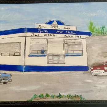 Fosters Freeze - This Foster Freeze is legendary and this mural is really cool in the dining area. - Ice Cream & Frozen Yogurt Near Me - Santa Paula, California Fosters Freeze - This Foster Freeze is legendary and this mural is really cool in the dining area. - Ice Cream & Frozen Yogurt Near Me - Santa Paula, California