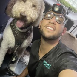 Auggie and Royal Touch technician Arthur.
