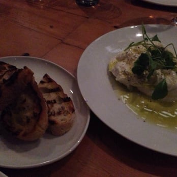 Amali - Burrata di Campagna with Kritiko Olive Oil, Maldon Sea Salt - Mediterranean Near Me - New York, New York