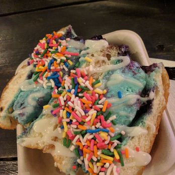 The Block - Blueberry Earl grey ice cream in a donut - Asian Fusion Near Me - Annandale, Virginia