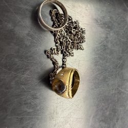 Lowell Pawn - Silver band, chain and Men's ring