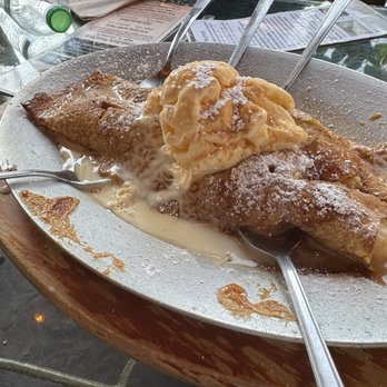 Diego's - Famous dessert ----warm crepe with bananas and Caramel - Latin American Near Me - Grass Valley, California