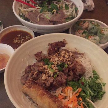 Saigon Lotus - Lemongrass pork on vermicelli, beef brisket pho and pork and shrimp rolls. - Vietnamese Near Me - Toronto, Ontario Saigon Lotus - Lemongrass pork on vermicelli, beef brisket pho and pork and shrimp rolls. - Vietnamese Near Me - Toronto, Ontario