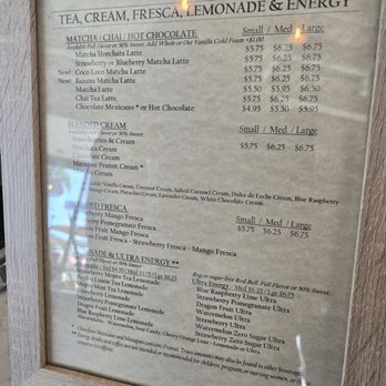 Tierra Mia Coffee - Non-coffee menu - Coffee & Tea Near Me - Oceanside, California Tierra Mia Coffee - Non-coffee menu - Coffee & Tea Near Me - Oceanside, California