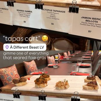 A Different Beast - TAPAS CART - Tapas/Small Plates Near Me - Las Vegas, Nevada A Different Beast - TAPAS CART - Tapas/Small Plates Near Me - Las Vegas, Nevada