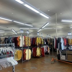 Clothing area to the right as you enter