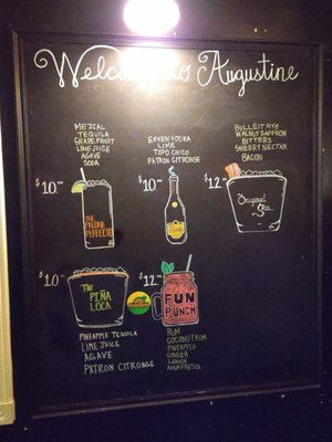 Menu photo 3 Augustine Cocktail Lounge Austin, TX