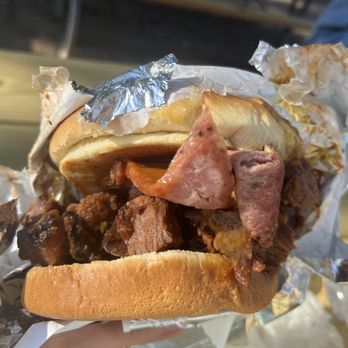 Buc-ee's - Three meats $14 sandwich - Gas Stations Near Me - New Braunfels, Texas Buc-ee's - Three meats $14 sandwich - Gas Stations Near Me - New Braunfels, Texas