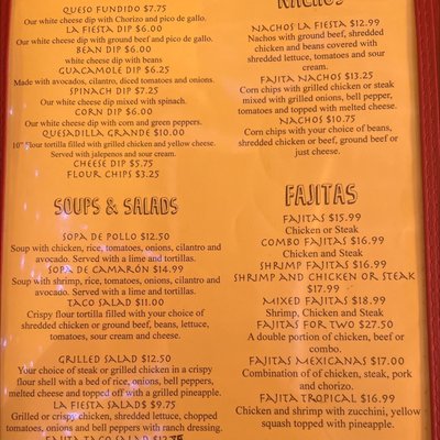 Menu photo 8 La Fiesta Abilene, KS